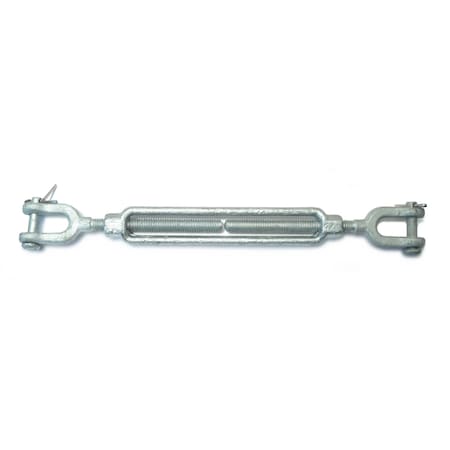 Midwest Fastener 5/16" x 4-1/2" Galvanized Steel Jaw & Jaw Turnbuckle 54625